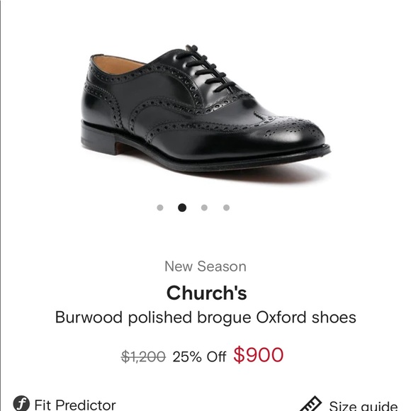 Church’s Burwood Polished Brogue Oxford Shoes - Picture 2 of 7